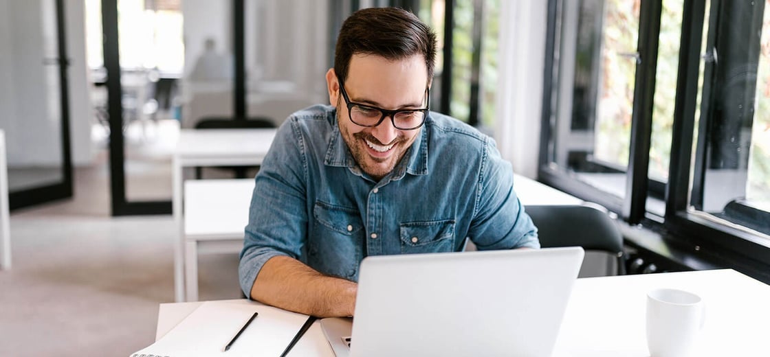 Man on computer