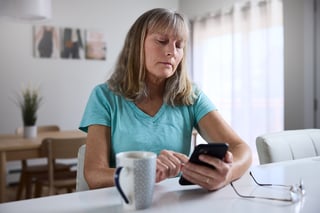 Woman on phone